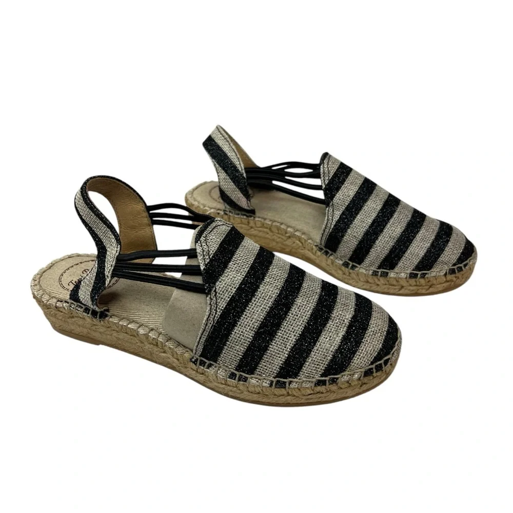 Toni‎ Pons Striped Nancy Espadrille Sandals 35/4.5